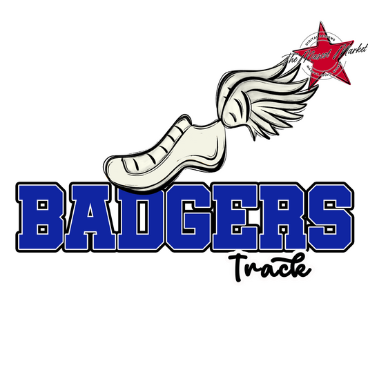 Badgers Varsity Track Design-Royal Blue