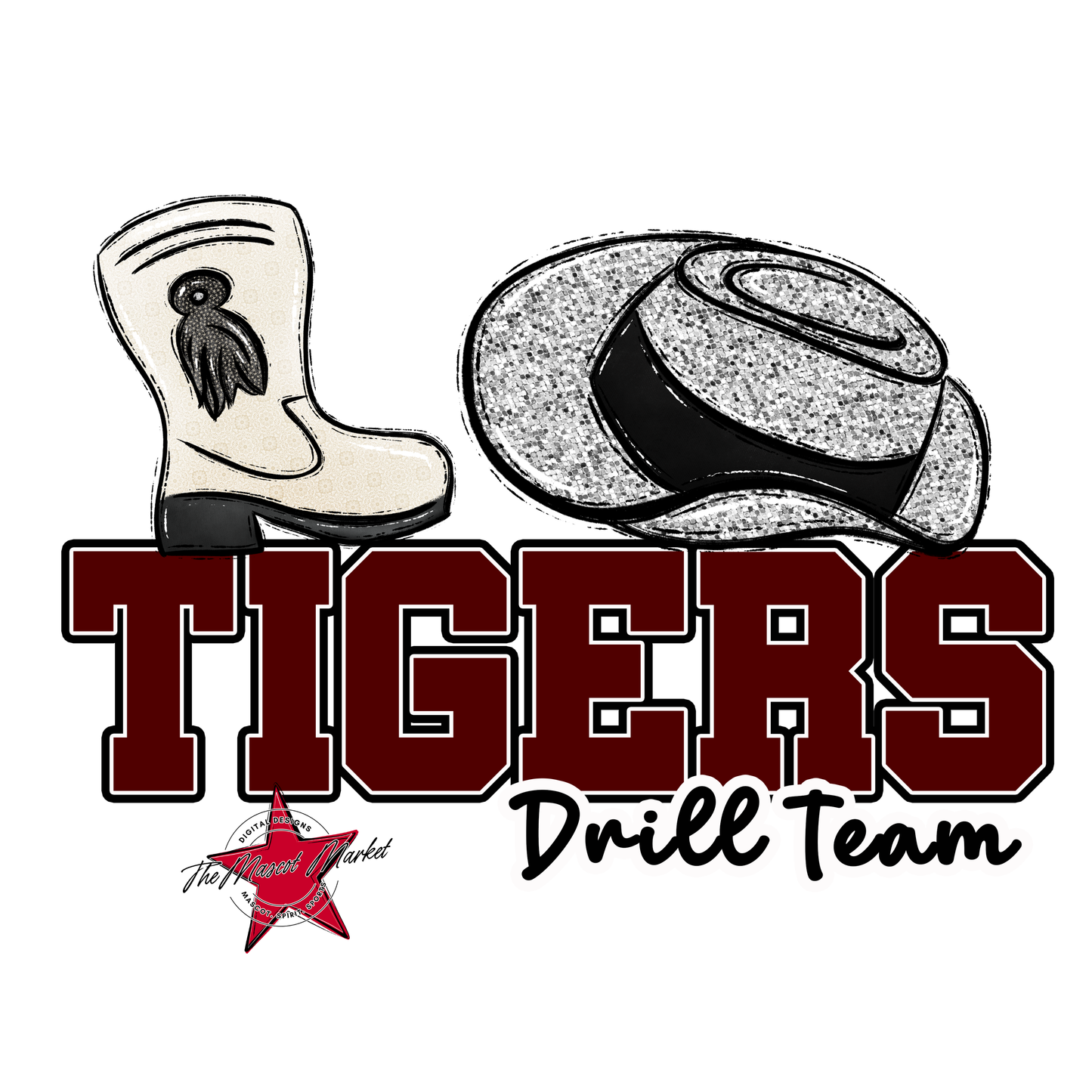 Tigers Varsity Drillteam-Maroon