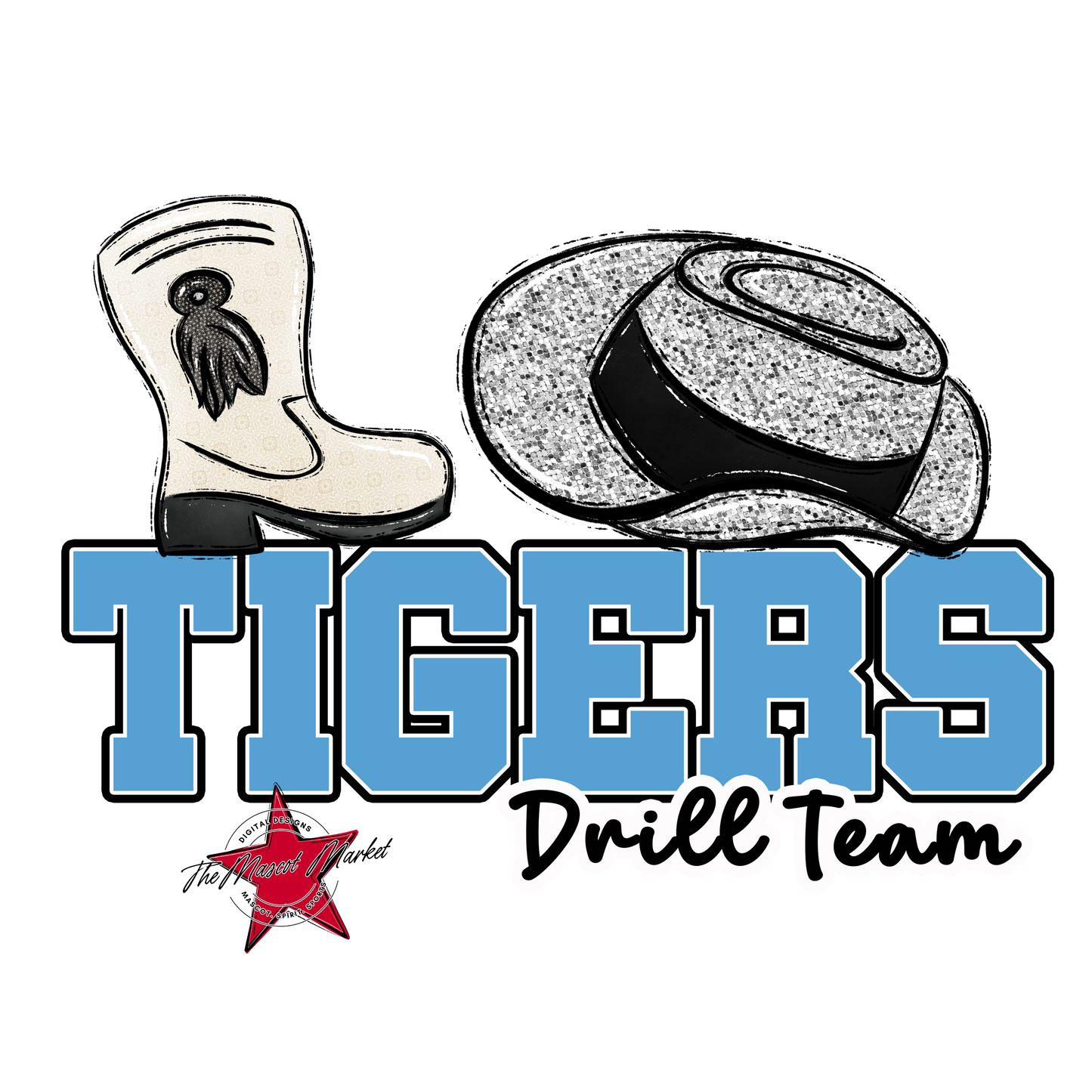 Tigers Varsity Drillteam-Carolina Blue