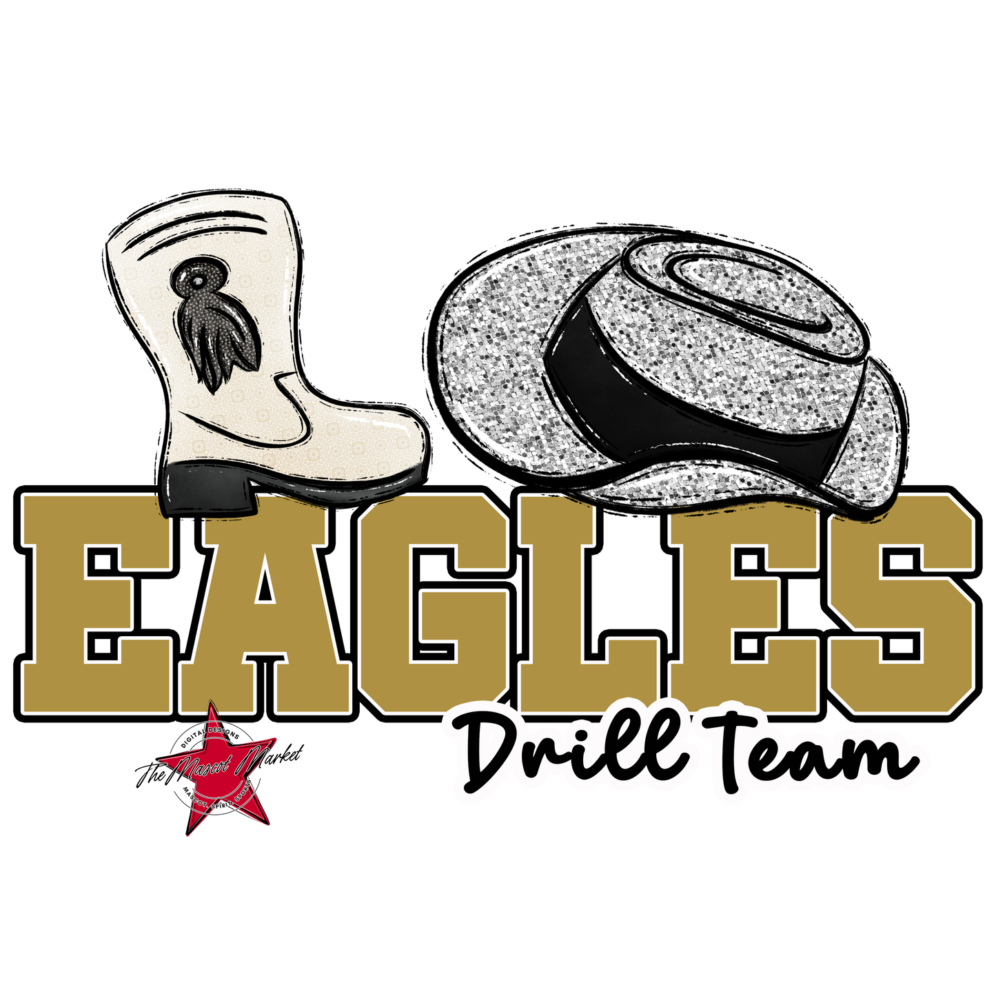 Eagles Varsity Drill Team Design-Gold