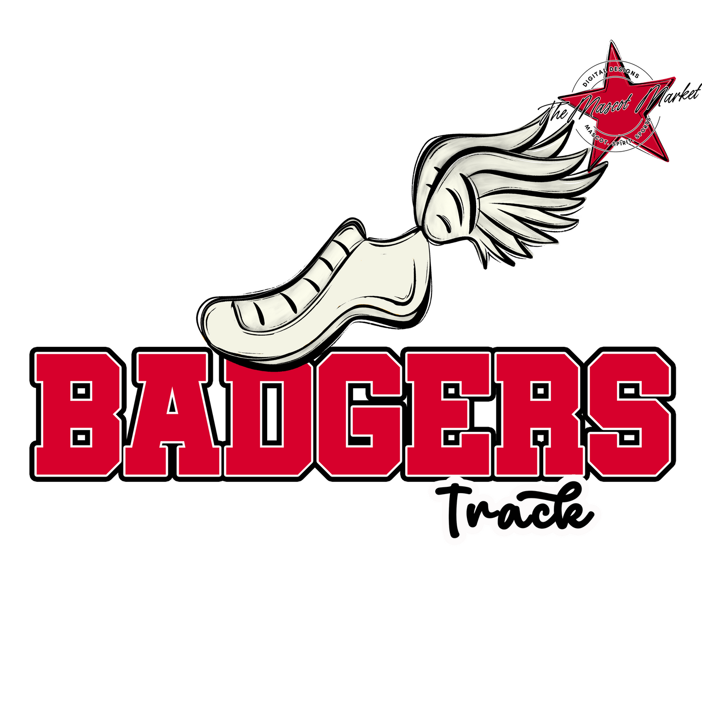 Badgers Varsity Track Design-Red