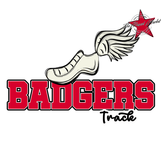 Badgers Varsity Track Design-Red