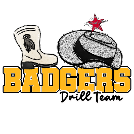 Badgers Varsity Drillteam Design-Yellow