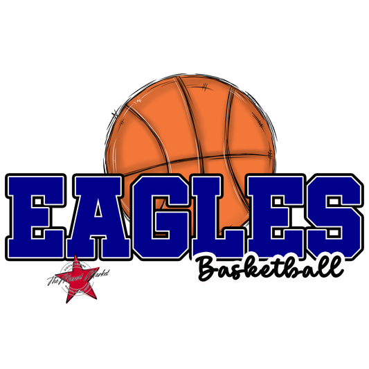 Eagles Varsity Basketball Design-Blue