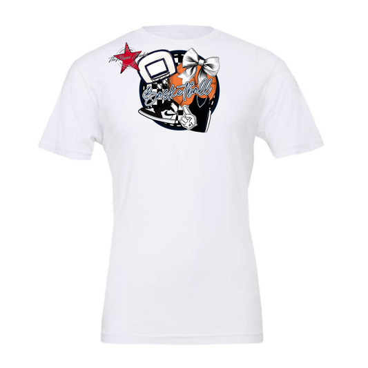 Circle Basketball Design-Black & White