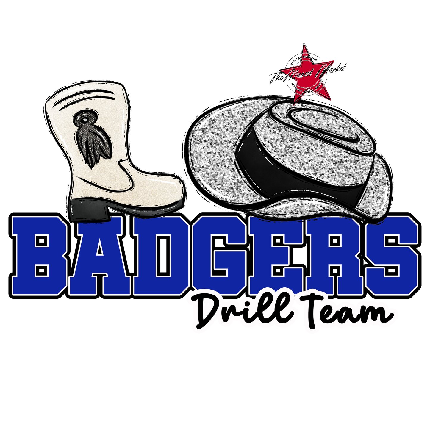 Badgers Varsity Drillteam Design-Royal Blue