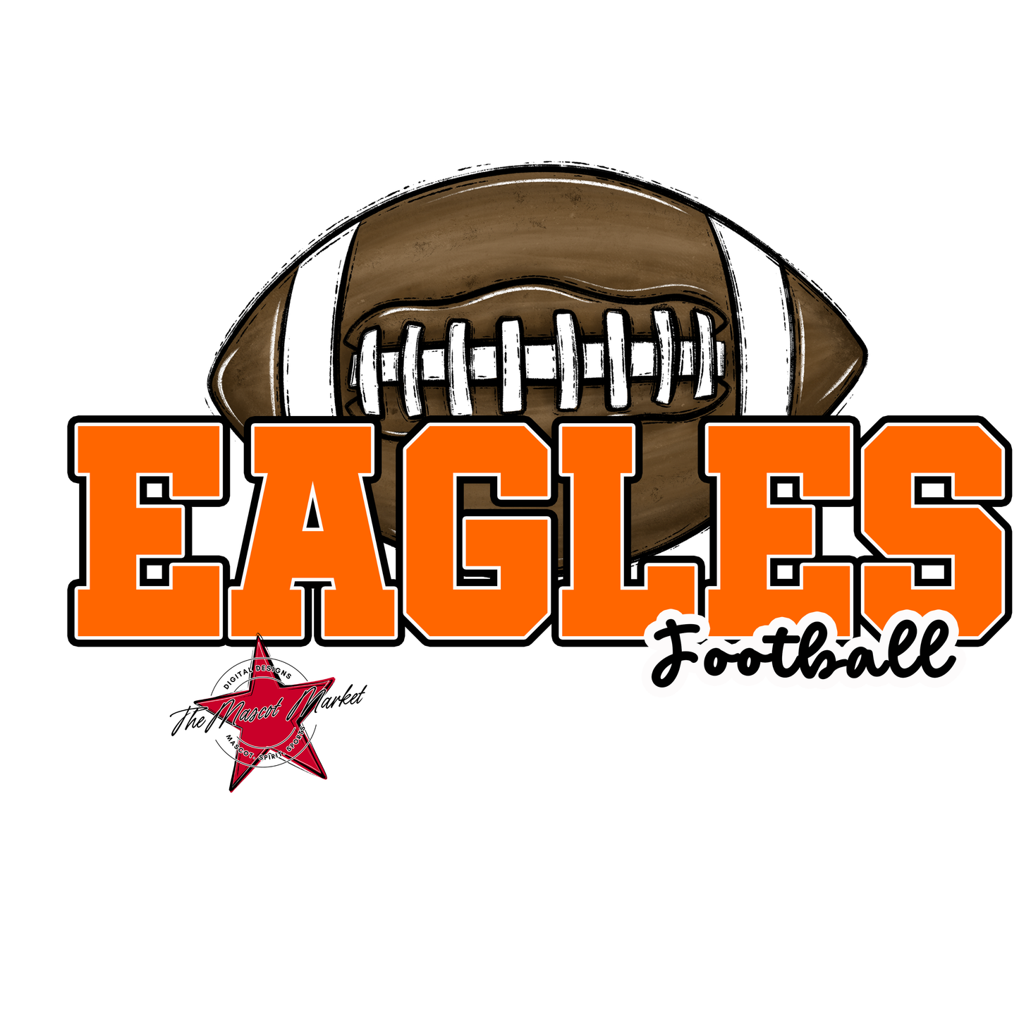 Eagles Varsity Football Design-Orange