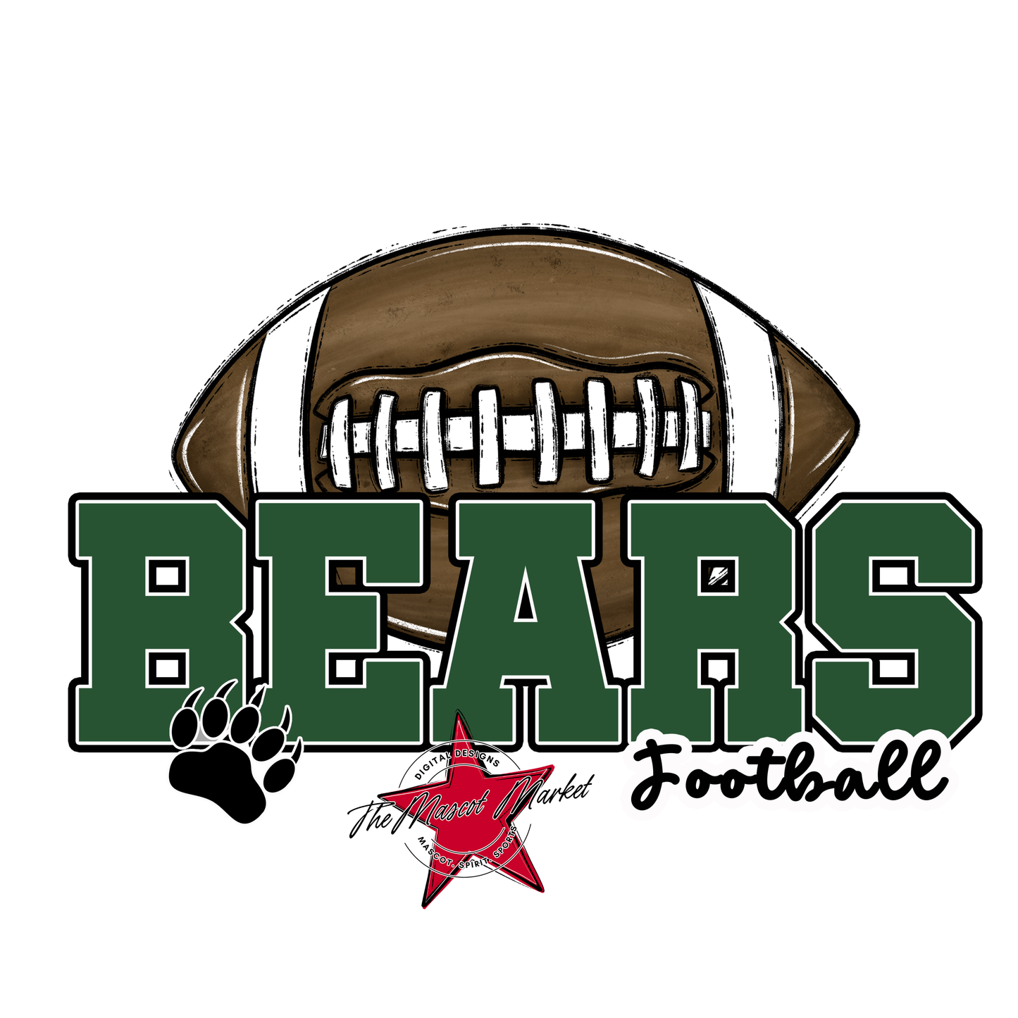 Bears Varsity Football Design-Green