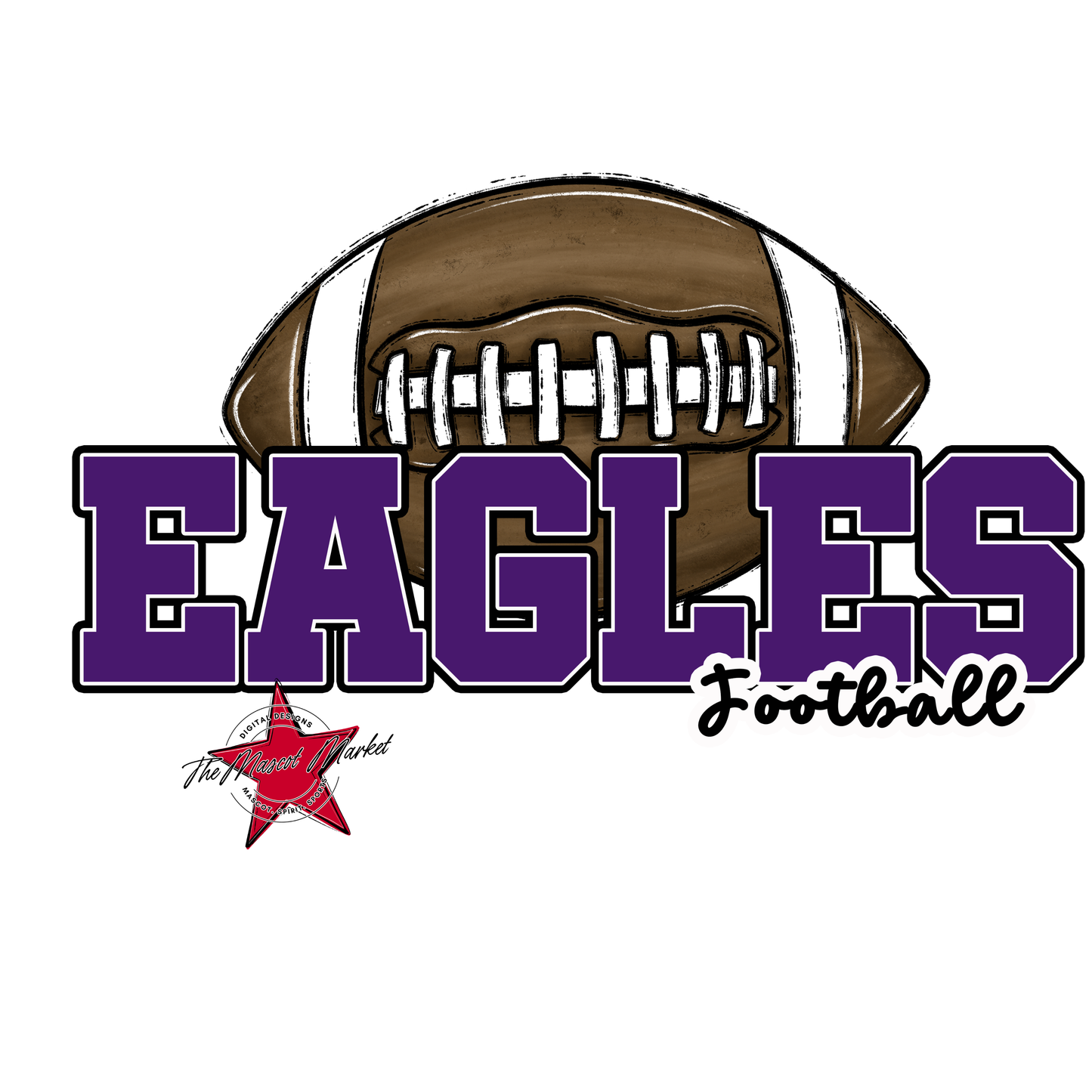 Eagles Varsity Football Design-Purple