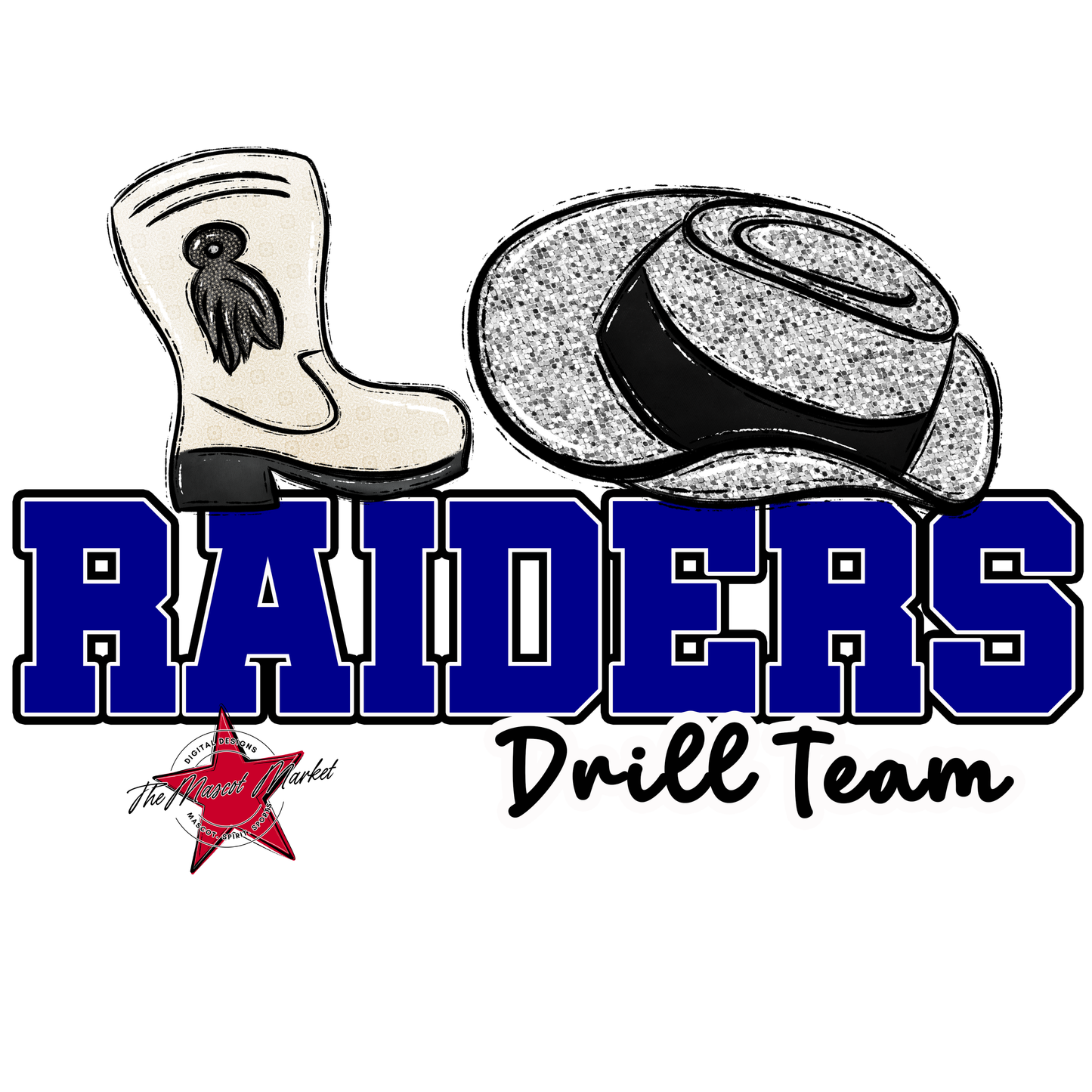 Raiders Varsity Drillteam-Blue