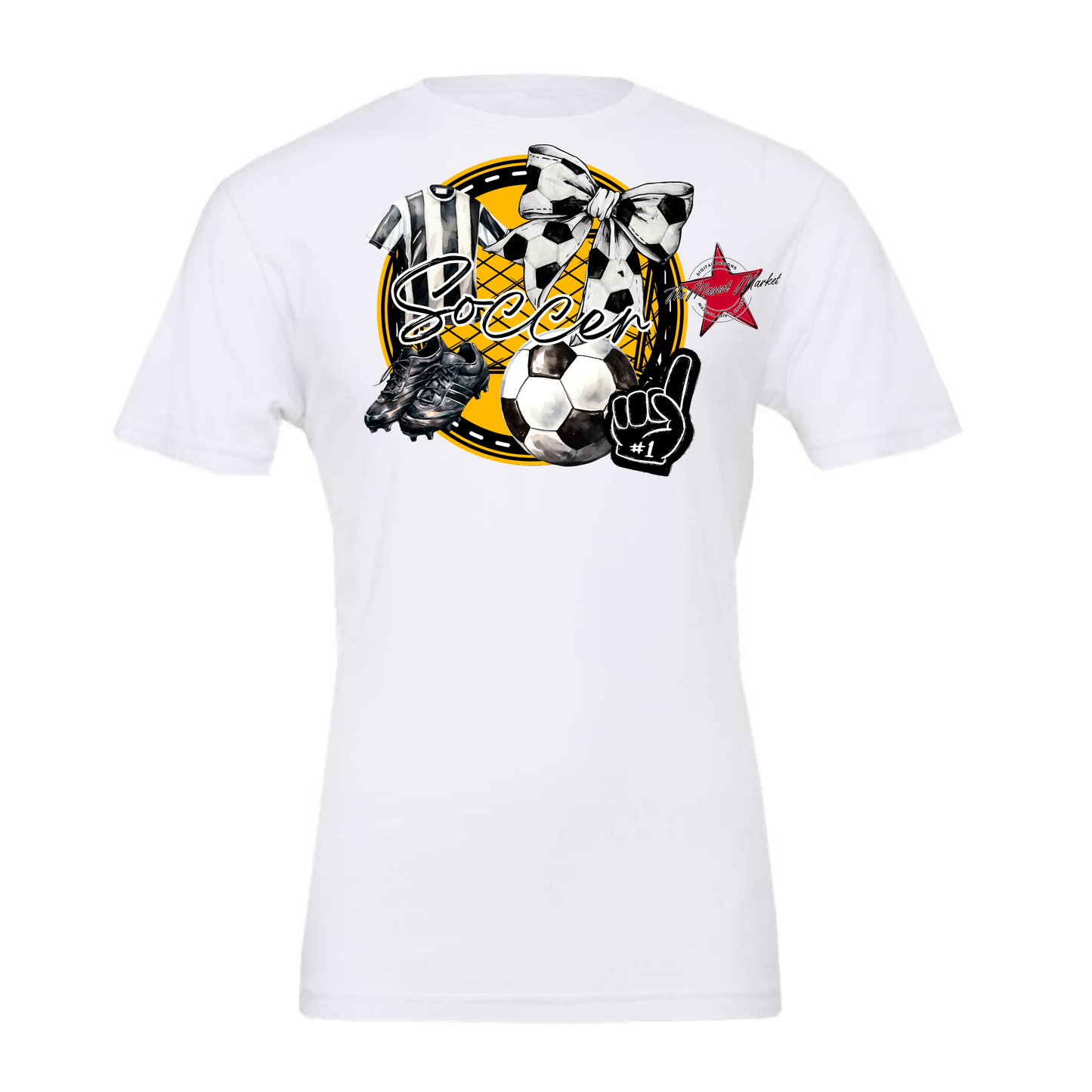 Circle Soccer Design-Yellow