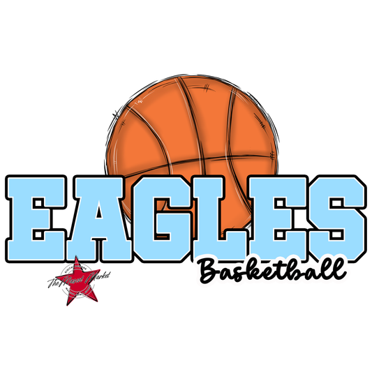 Eagles Varsity Basketball Design-Columbia Blue