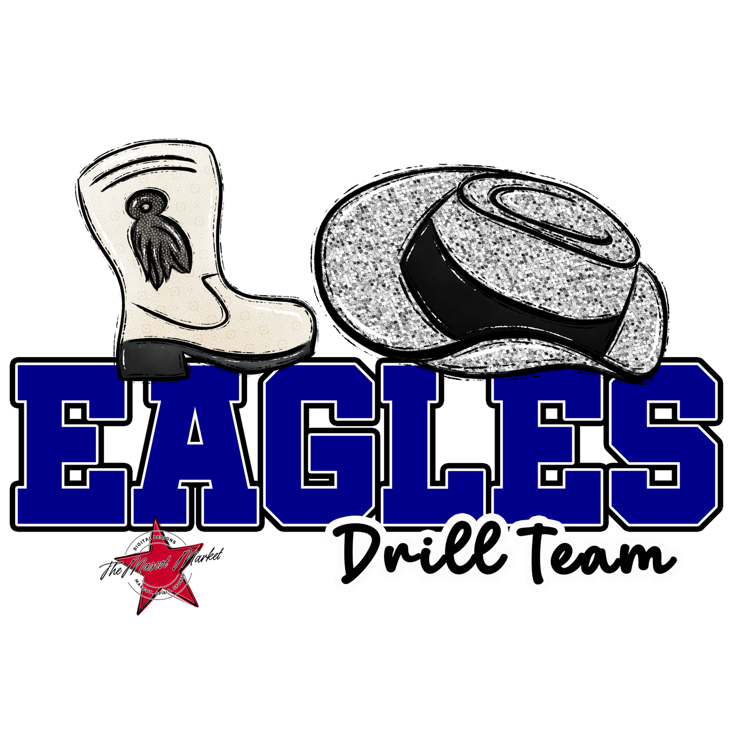 Eagles Varsity Drill Team Design-Blue