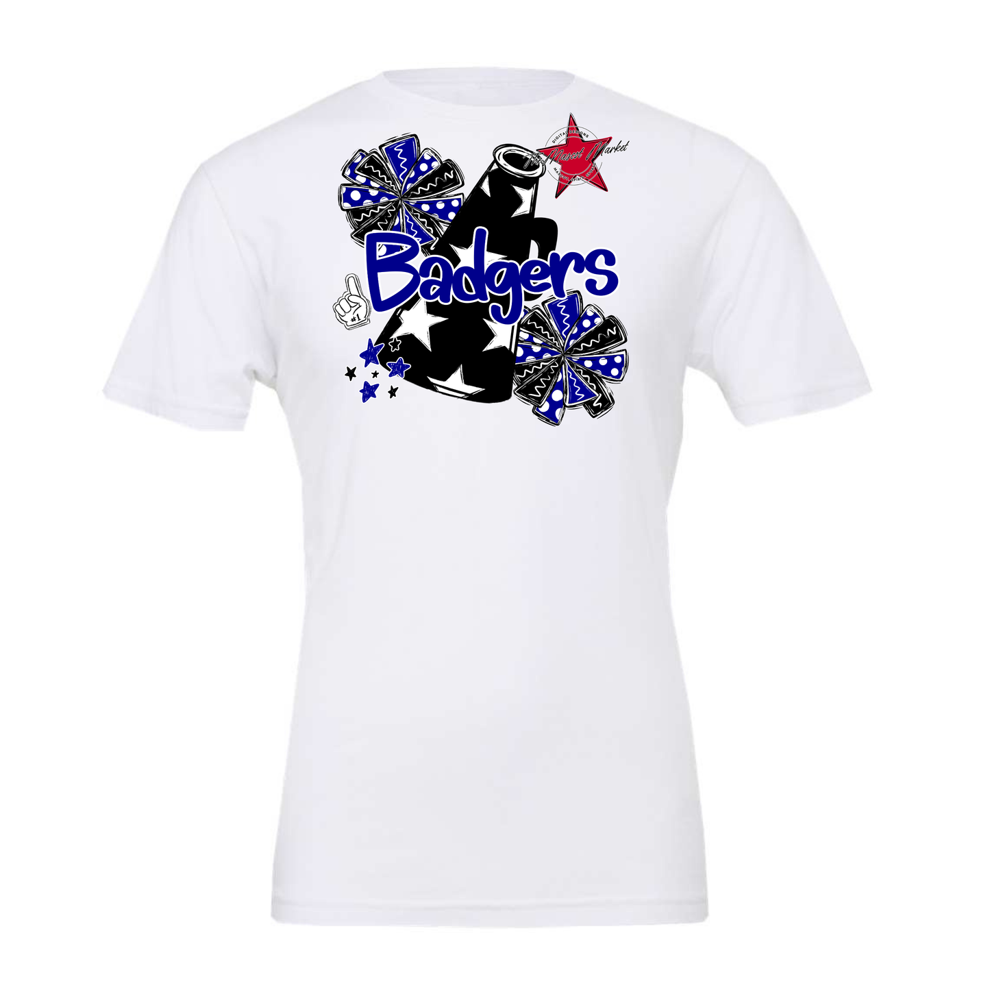 Badgers Alpha Cheer Megaphone-Blue