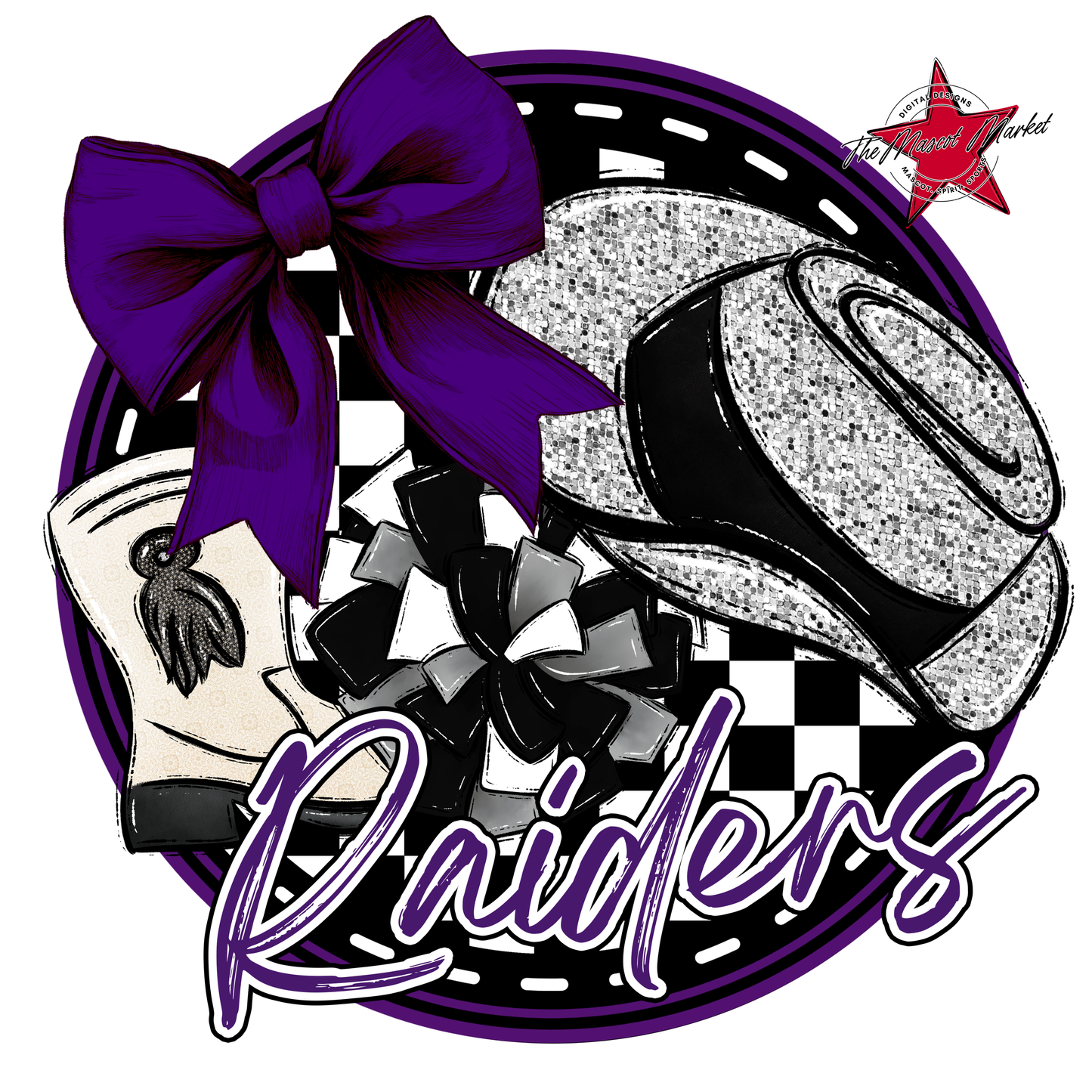 Raiders Circle Drillteam Design-Purple