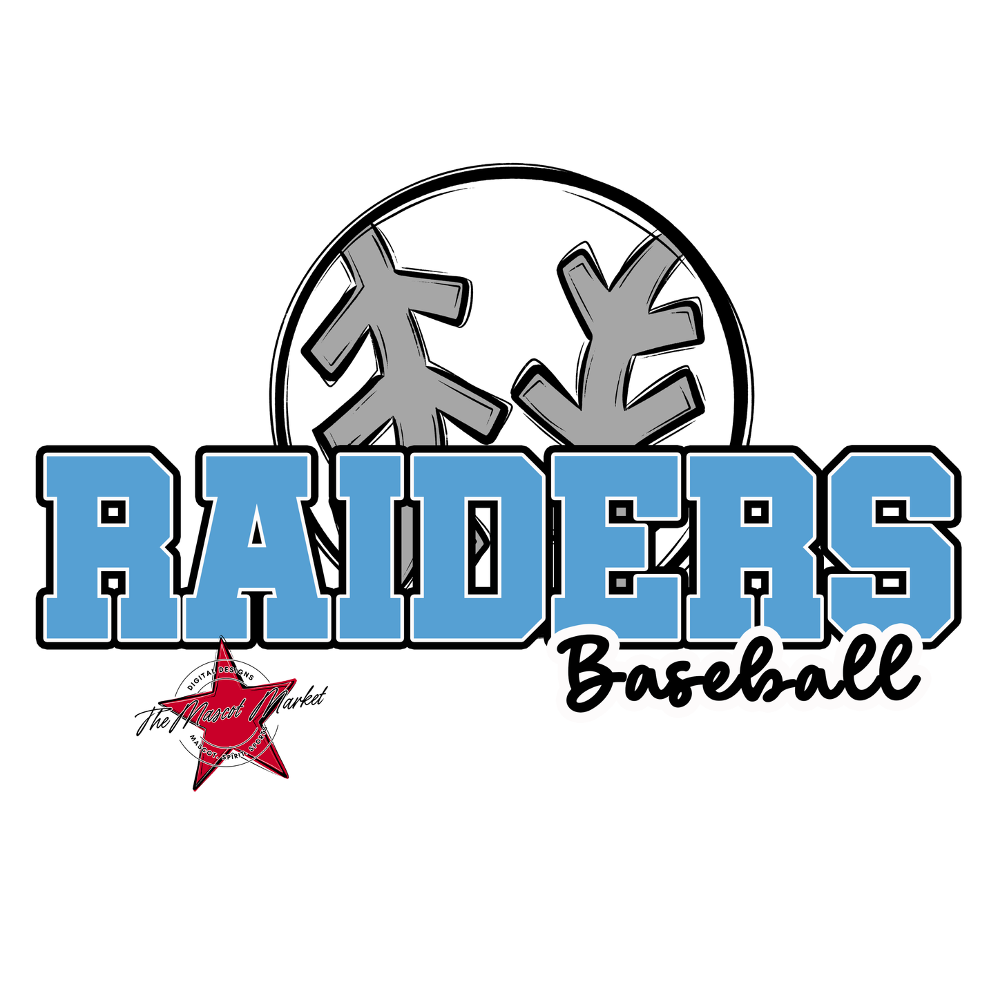 Raiders Varsity Baseball-Carolina Blue