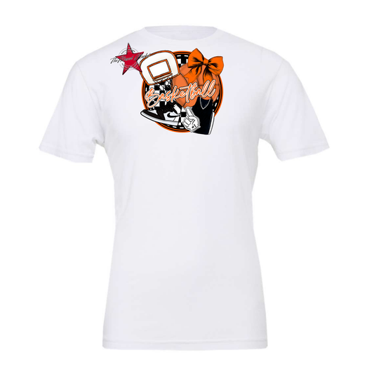 Circle Basketball Design-Orange