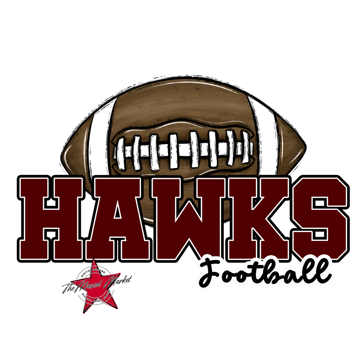 Hawks Varsity Football-Maroon
