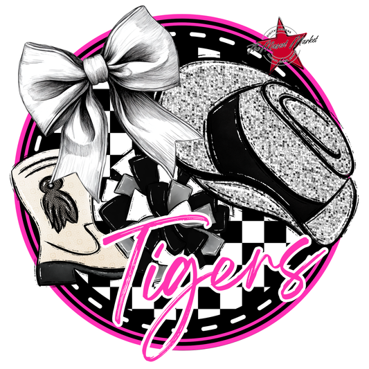 Tigers Circle Drillteam Design-Pink
