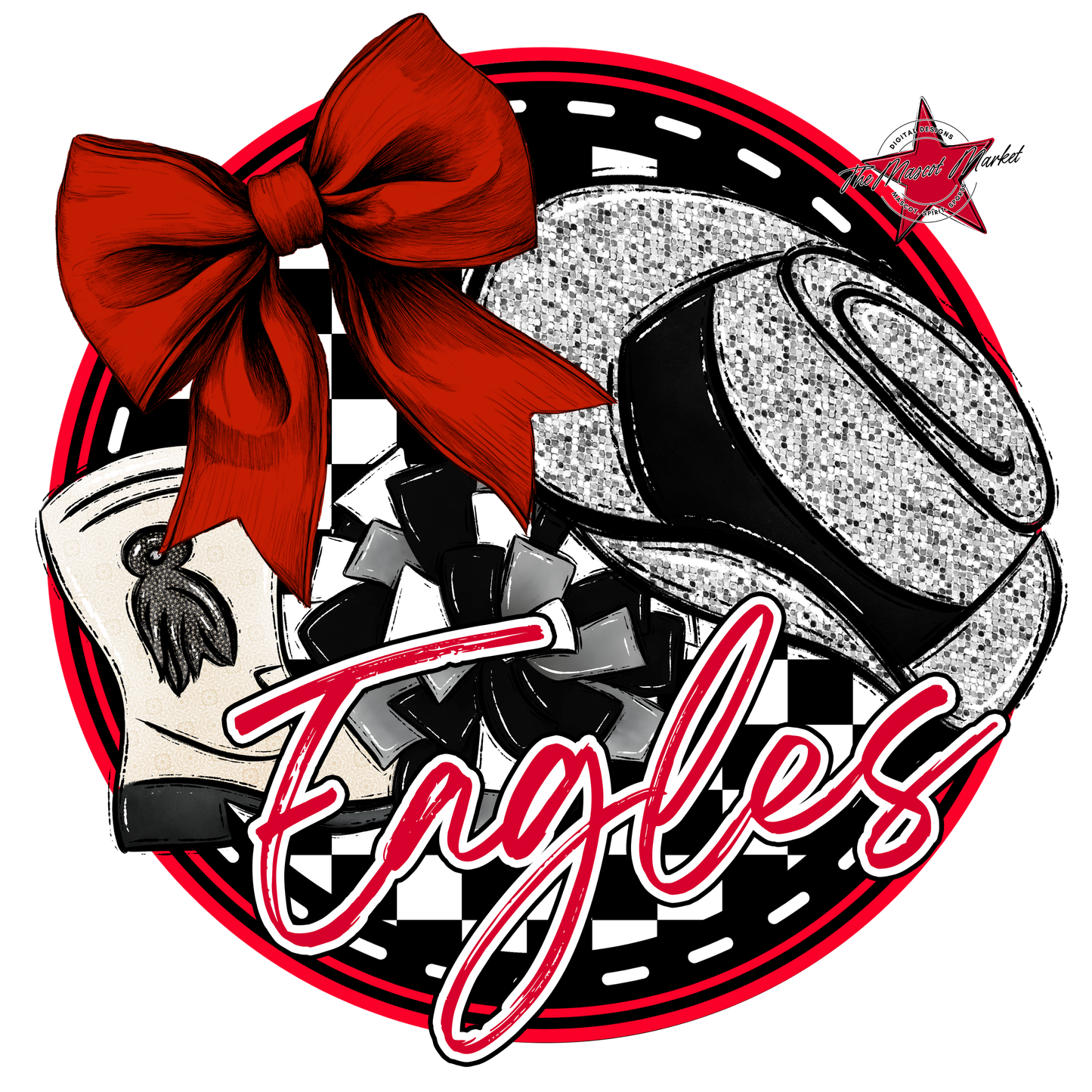 Eagles Circle Drill Team Design-Red