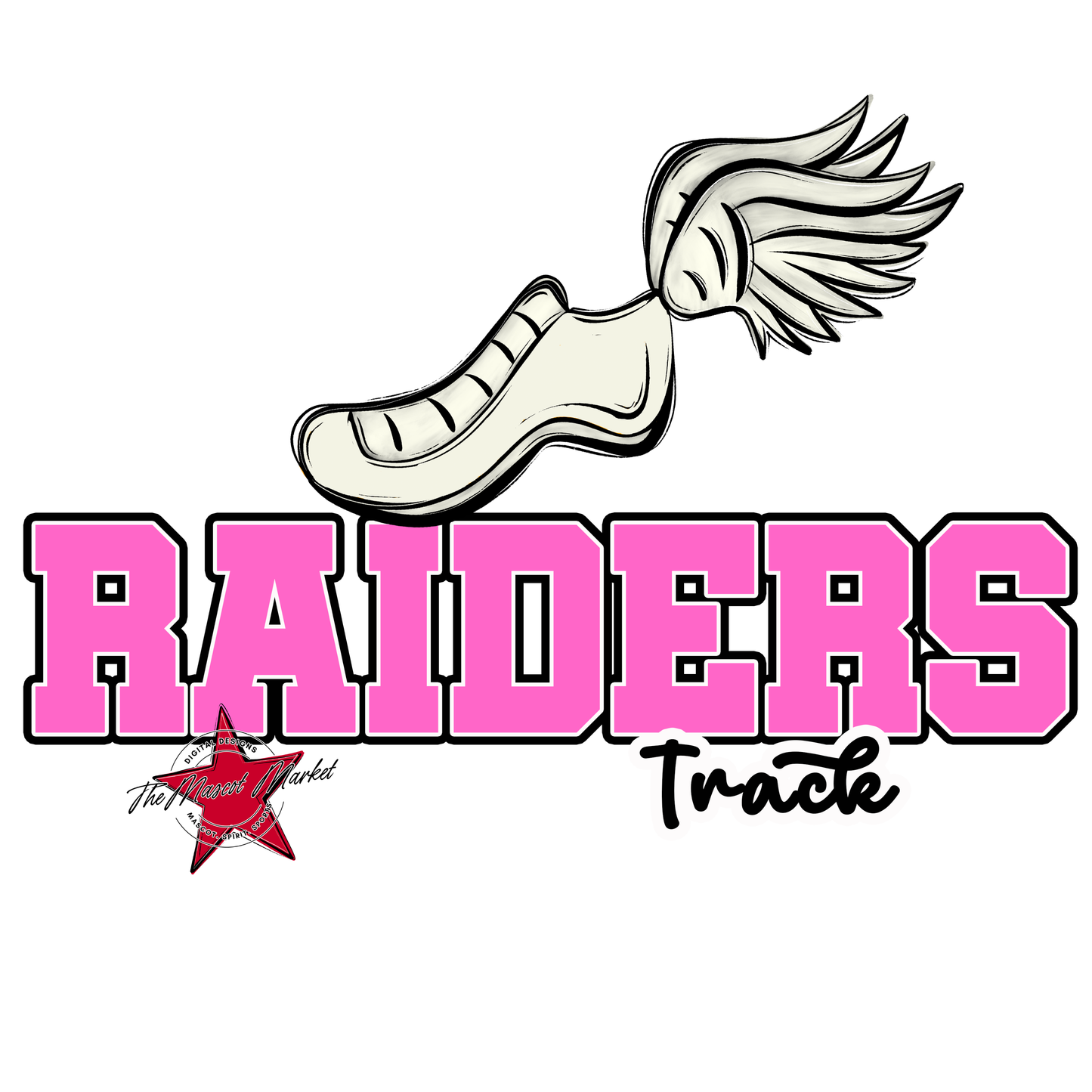 Raiders Varsity Track-Baby Pink