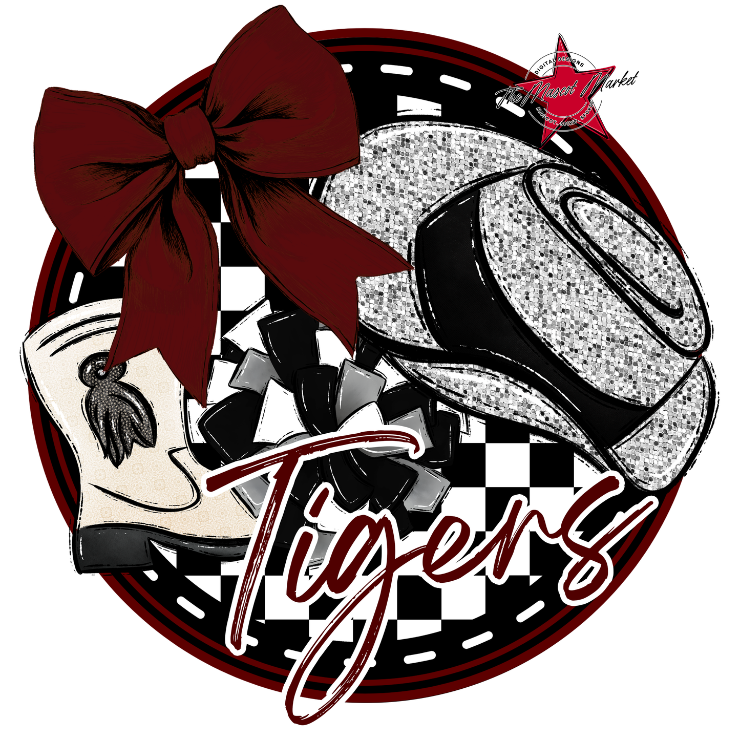 Tigers Circle Drillteam Design-Maroon