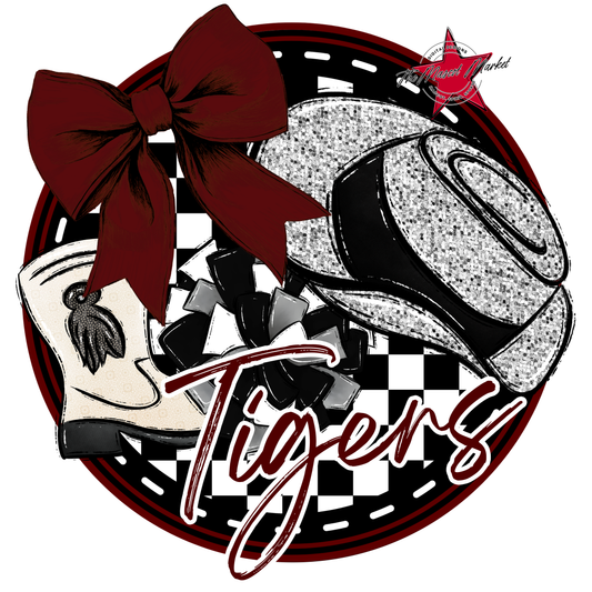 Tigers Circle Drillteam Design-Maroon