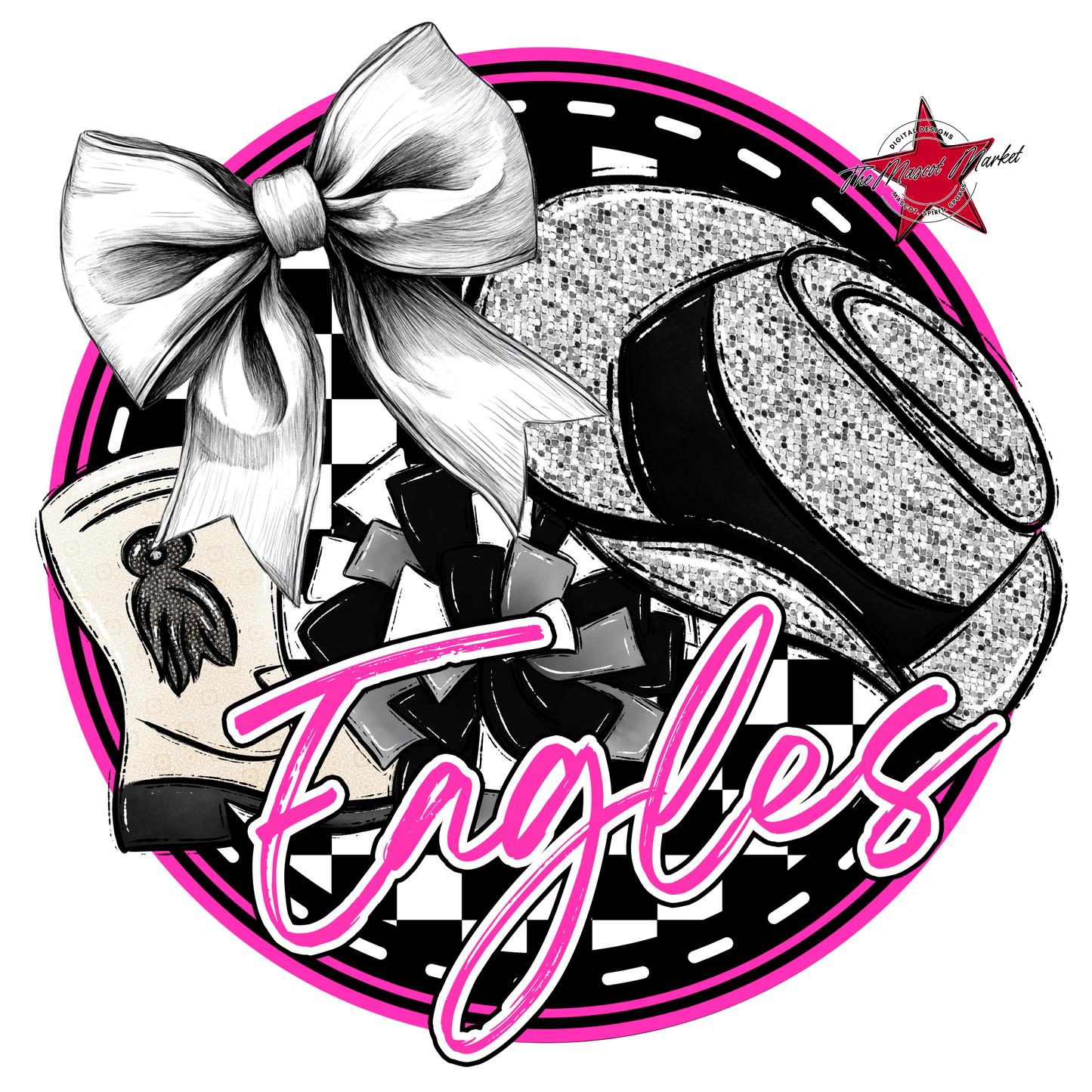 Eagles Circle Drill Team Design-Pink