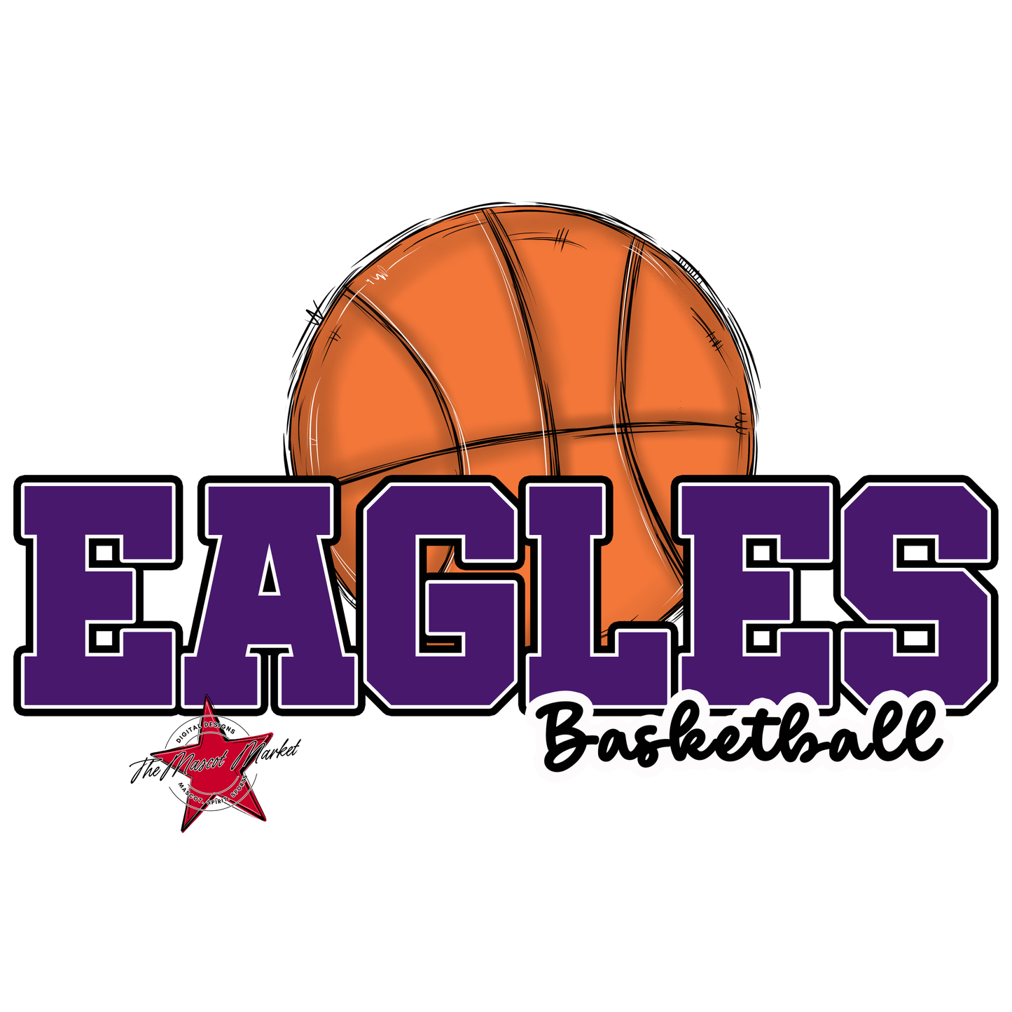 Eagles Varsity Basketball Design-Purple