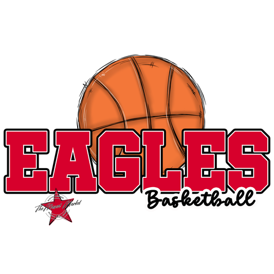 Eagles Varsity Basketball Design-Red