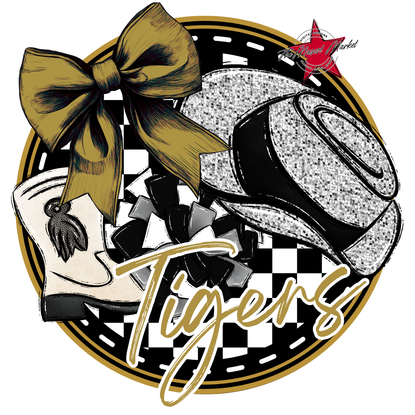 Tigers Circle Drillteam Design-Gold