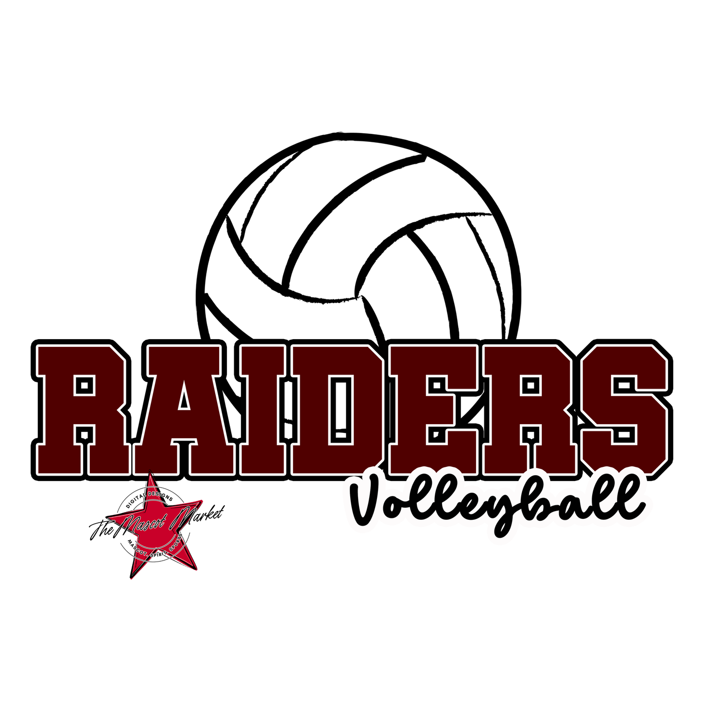 Raiders Varsity Volleyball-Maroon