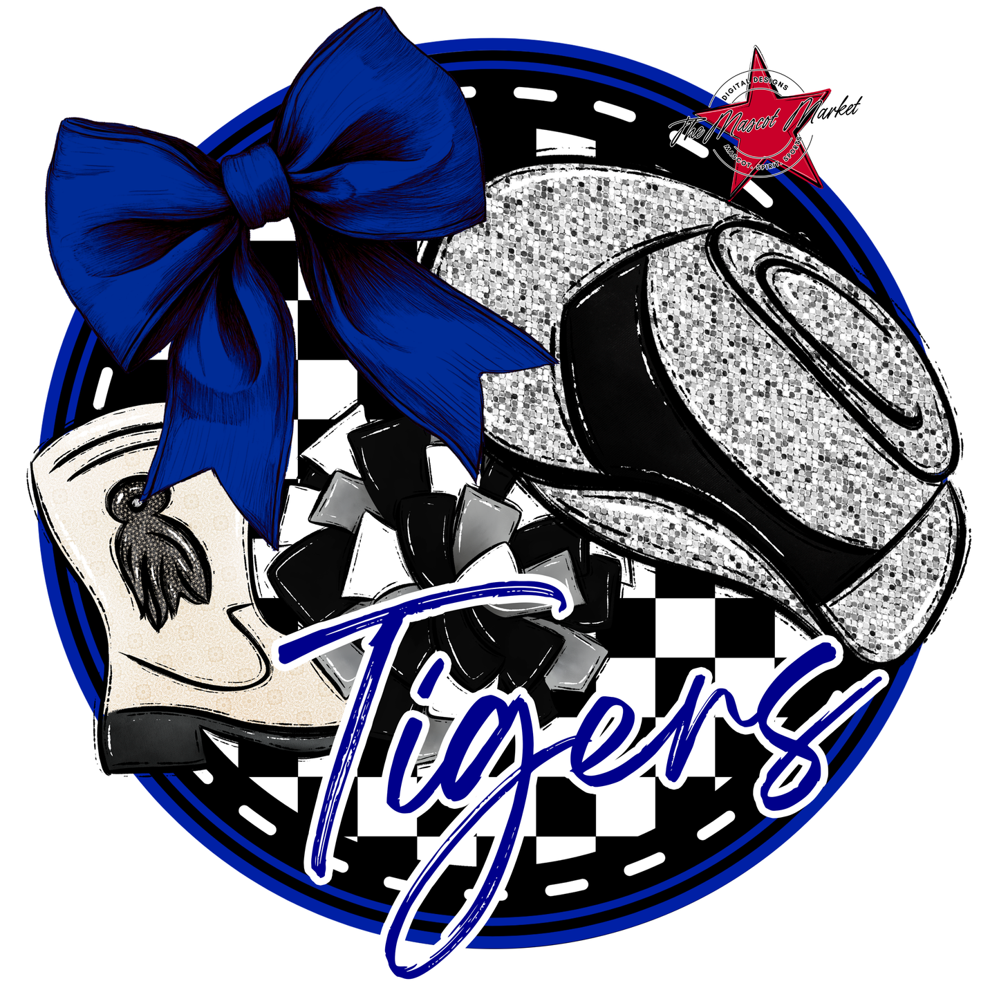 Tigers Circle Drillteam Design-Blue