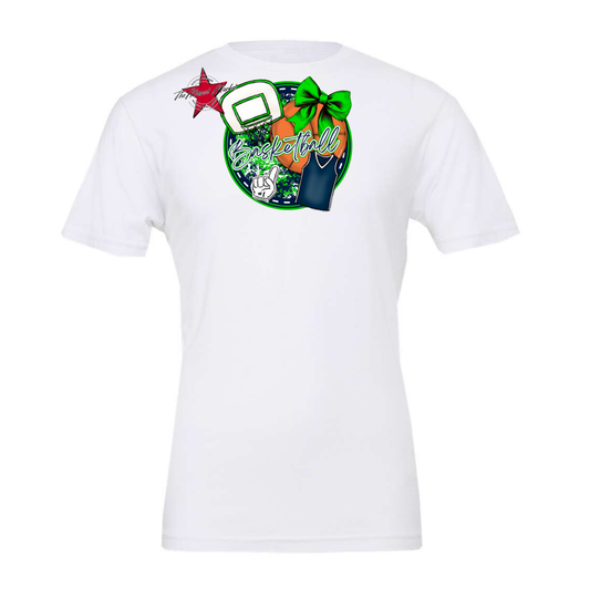 Circle Basketball Design-Navy-Green