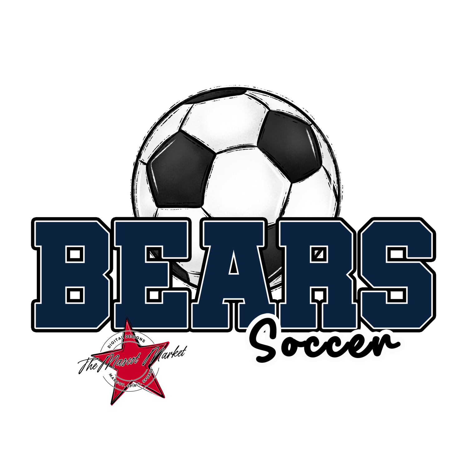 Bears Varsity Soccer Design-Navy