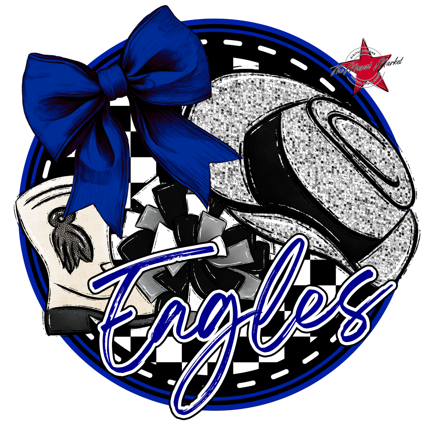 Eagles Circle Drill Team Design-Blue
