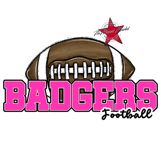 Badgers Varsity Football Design-Pink
