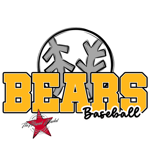 Bears Varsity Baseball Design-Yellow