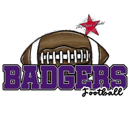 Badgers Varsity Football Design-Purple