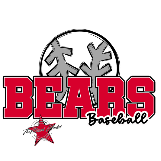 Bears Varsity Baseball Design-Red