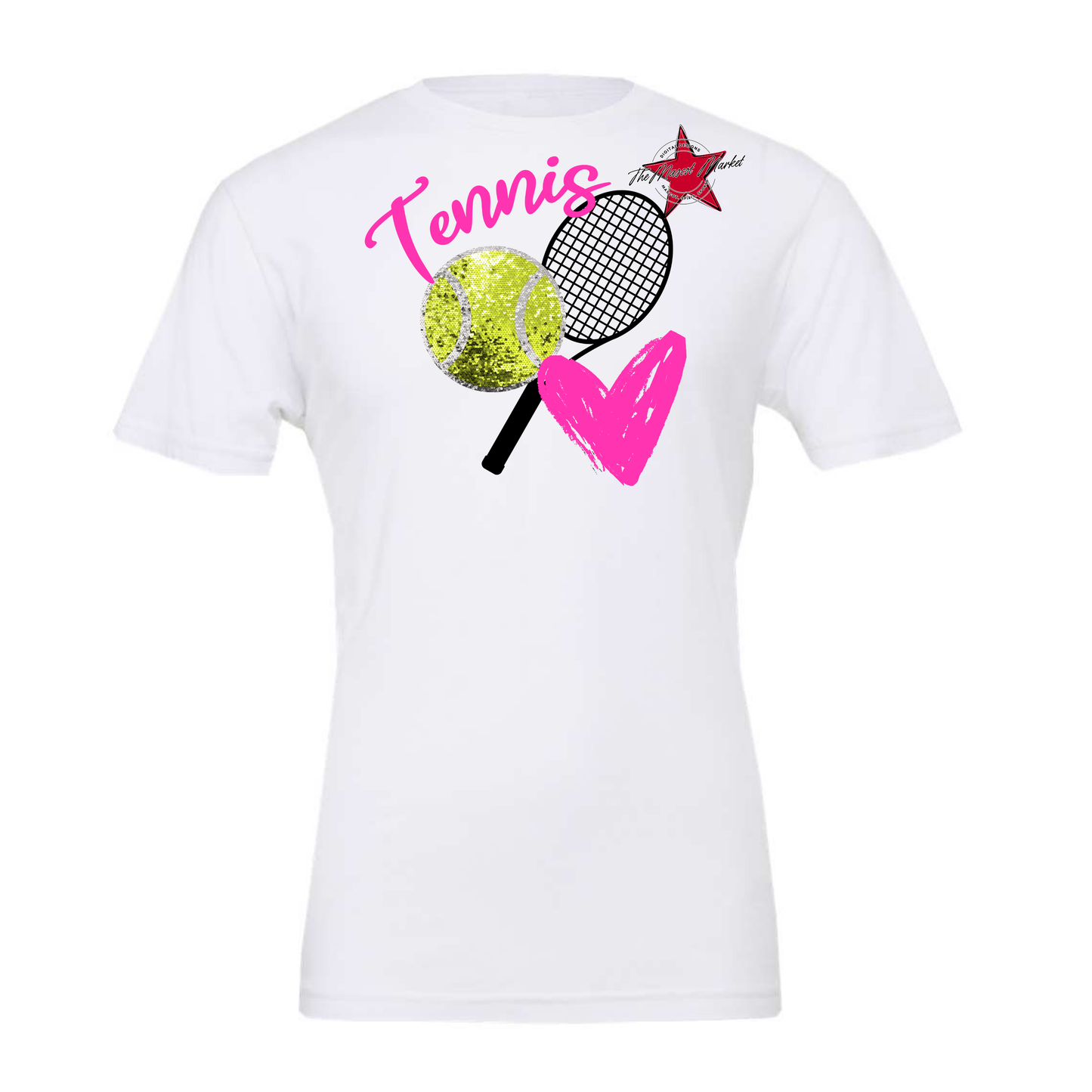 Sequins Tennis Design-Pink