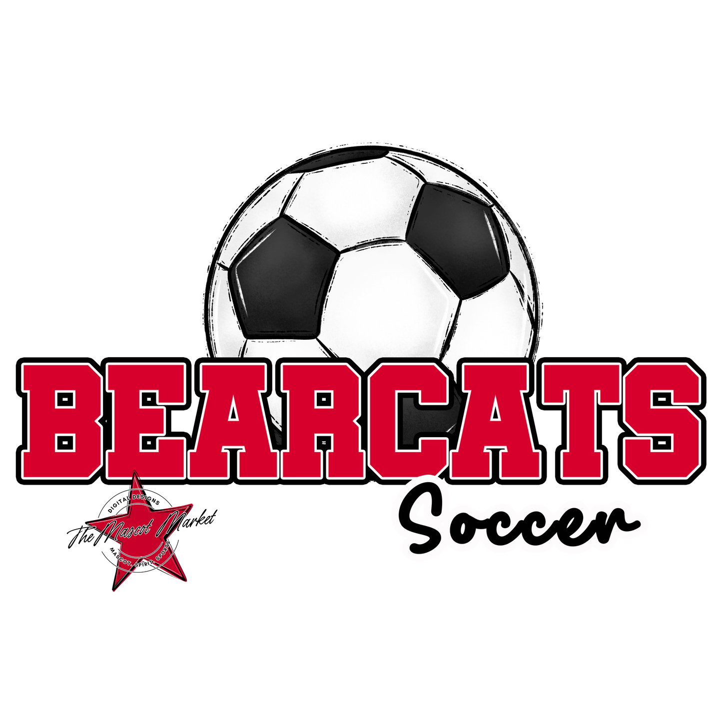 Bearcats Varsity Soccer Design-Red