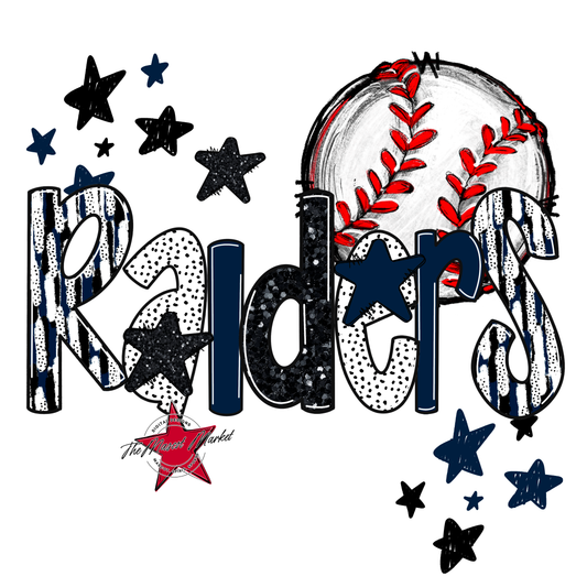 Raiders Baseball Scrape-Navy