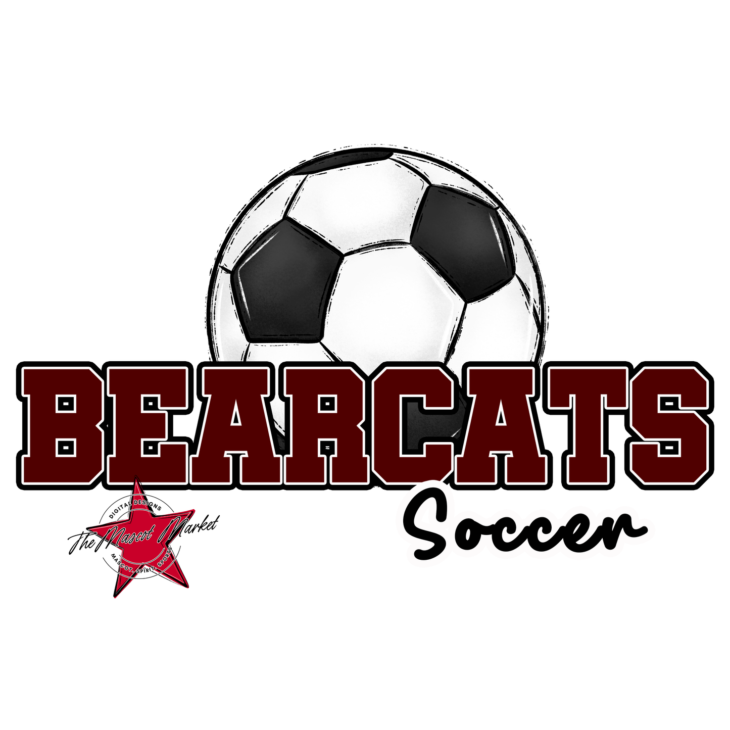 Bearcats Varsity Soccer Design-Maroon
