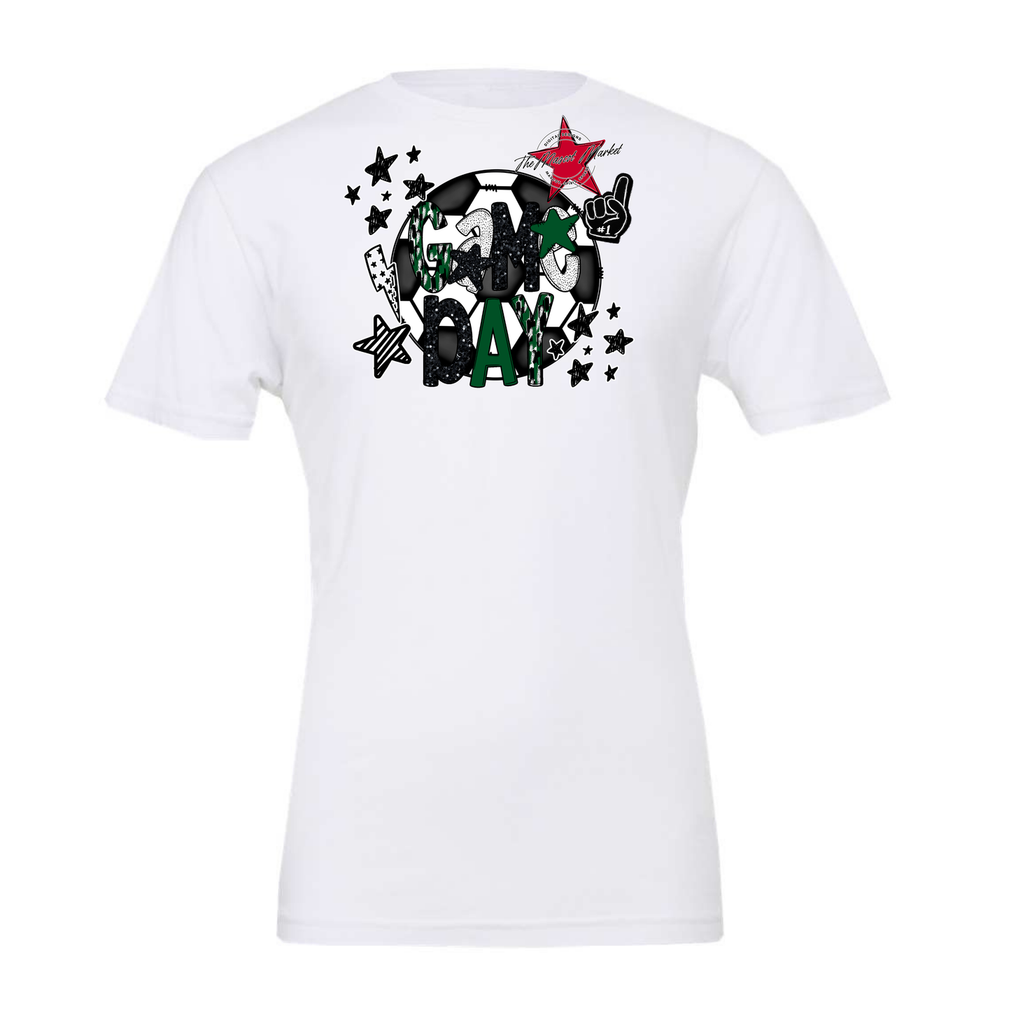 Game Day Scrape Soccer Design-Green