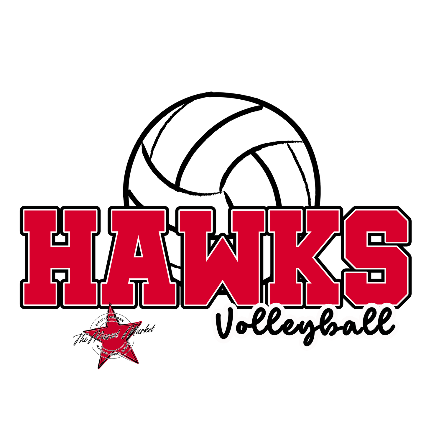 Hawks Varsity Volleyball-Red