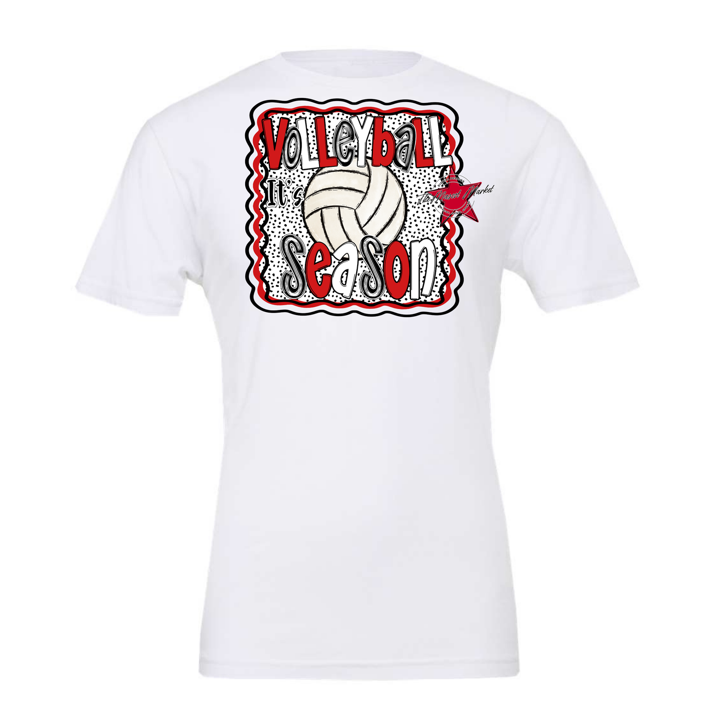 It's Volleyball Season Design-Red