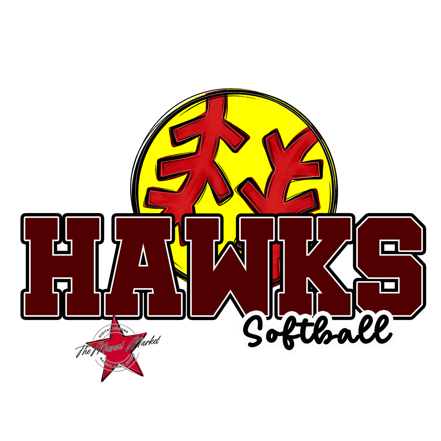 Hawks Varsity Softball-Maroon