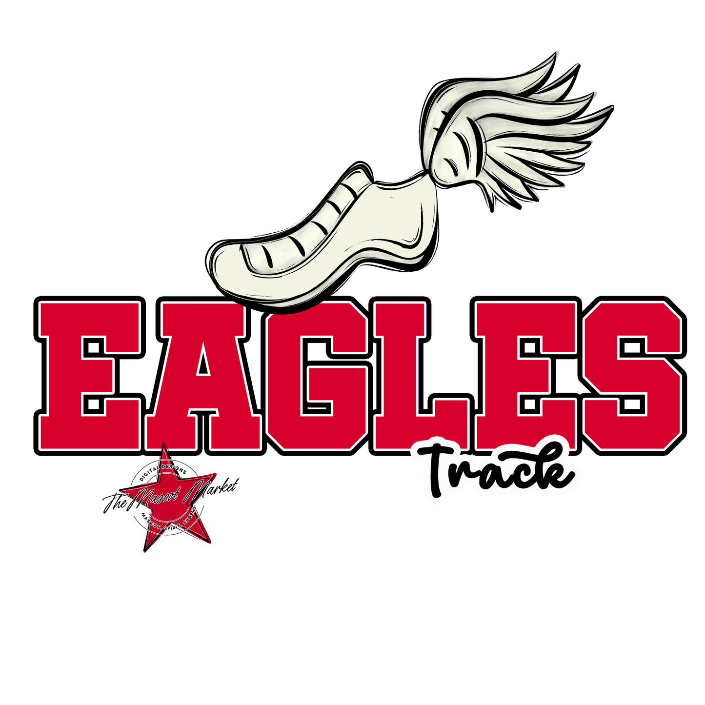 Eagles Varsity Track Design-Red