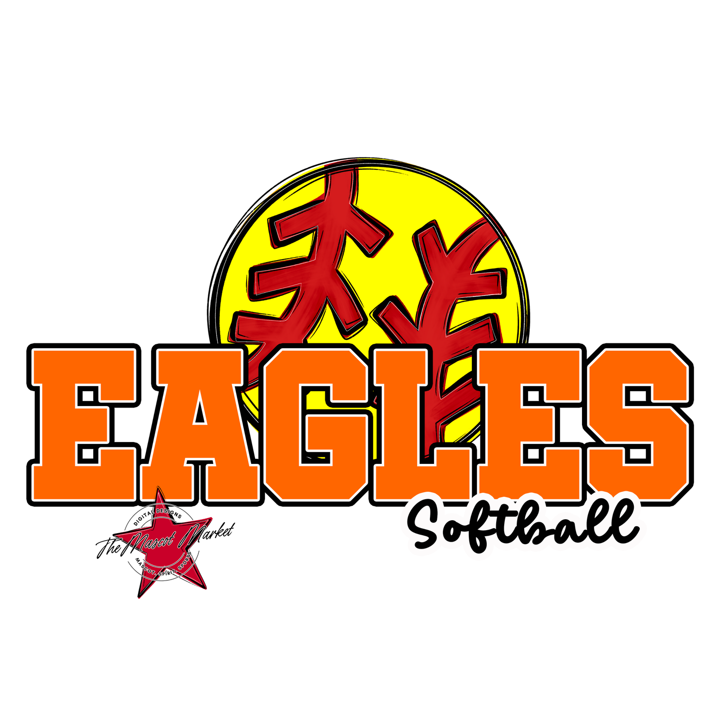 Eagles Varsity Softball Design-Orange